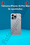 iPhone 16 Pro Max Uyumlu Kristal Taşlı Kelebek Figürlü Şeffaf Kılıf