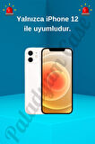 iPhone 12 Ve 12 Pro Uyumlu Titanyum Gri Karbon Fiber MagSafe Özellikli Kılıf