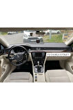 Volkswagen Passat B8 Maun Kaplama  Konsol Piano Black , Trimler Koyu Meşe Özel Desen Özel Dizayn