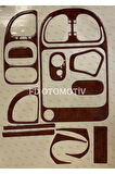 Ford Transit 2000 - 2005 Torpido, Konsol, Trim, Göğüs Kaplama  Set Maun Renk Özel Dizayn
