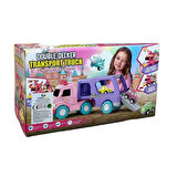 Sürtmeli Sesli Işıklı Araç Taşıyan Pembe Tır (4 Araçlı)