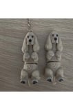 Cocker V2 Köpek Anahtarlık 3D Flexi Çok Renkli Sevimli Çanta Süsü Bag Charm Hediyelik