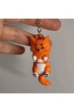 Maine Coon Anahtarlık 3D Flexi Çok Renkli Sevimli Çanta Süsü Bag Charm Hediyelik