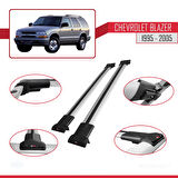 Chevrolet Blazer 1995-2005 Arası ile Uyumlu FLY Model Ara Atkı Tavan Barı Gri 2 Adet
