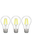 3 Adet LED Ampul 6500K E27 ( Beyaz ) ( A60 )