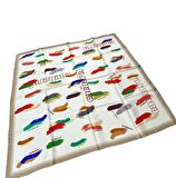 Cacharel 90*90 Twill Eşarp (02182)