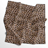Leopar Desenli Soft Pamuk Eşarp - 04483