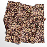 Leopar Desenli Soft Pamuk Eşarp - 04483