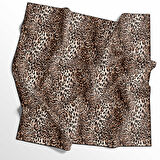 Leopar Desenli Soft Pamuk Eşarp - 04487