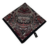 120x120 Etnik Desenli Soft Pamuk Eşarp - 04919