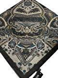 120x120 Etnik Desenli Soft Pamuk Eşarp - 04919