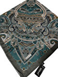 120x120 Etnik Desenli Soft Pamuk Eşarp - 04918