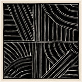 MARBLING DESEN ÇİFT TARAFLI TWILL İPEK EŞARP - SİYAH - LACİVERT - 4309-03