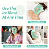 Terapi Jel Yüz Maskesi Soğuk Ve Sıcak Boncuklu Ayarlanabilir Maske (yeşil)