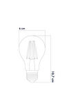 Led Rustik Ampul E27 6w 3000k Gün Işığı 5'li