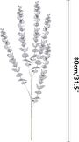 Yapay Çiçek Gümüş Renk Okaliptus 3Dallı Uzun Dal 76cm Eucalyptus