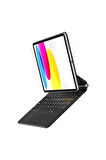 iPad Air 11 4/5/6 Nesil M1/m2/m3 Uyumlu Yesido Kb24 Magic Keyboard Touchpad Işıklı Klavyeli Kılıf