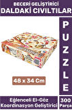 Premium Eğlenceli El Göz Koordinasyon Beceri Geliştirici Çocuk 300 Parça PUZZLE DALDAKİ CIVILTILAR