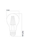 3 Renkli Led Filament Rustik Ampul 6w E27 A60