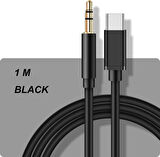 Type-c Aux Kablo 1 mt Araç Müzik Ses Dönüştürücü Type c