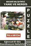 Premium Eğlenceli El Göz Koordinasyon Hafıza Beceri Geliştirici 2000 Parça PUZZLE YANKI VE NERGİS
