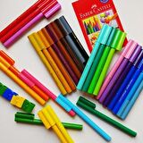 Faber-Castell Eğlenceli Keçeli Kartlı 60'lı Set