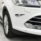 2 Adet Gizemli Bakan Kadın Araba Sticker Yapıştırması
