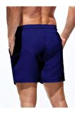 Mint Yeşili Erkek California Baskılı Basic Standart Boy Mayo Deniz Şortu