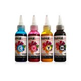 Kuşe Mürekkep 100ml 4 Renk Set