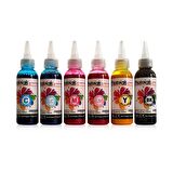 Süblimasyon-Transfer Baskı için 6x100ml Mürekkep Seti