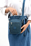 571 Collection Klinkır Kumaş Unisex Postacı Çanta Elde Tutma Çapraz Askılı Omuz Çantası 20*12 Cm