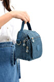 571 Collection Klinkır Kumaş Unisex Postacı Çanta Elde Tutma Çapraz Askılı Omuz Çantası 20*12 Cm