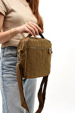 571 Collection Klinkır Kumaş Unisex Postacı Çanta Elde Tutma Çapraz Askılı Omuz Çantası 25*15 Cm