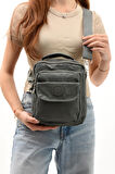 571 Collection Klinkır Kumaş Unisex Postacı Çanta Elde Tutma Çapraz Askılı Omuz Çantası 25*15 Cm