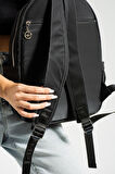 Saten Kumaş Kadın Sırt Çantası 38*28 Cm Yağmur İtici Kumaş Mega Bag Günlük Kullanıma Uygun