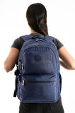 Unisex Kadın Sırt Çantası Gümlük Kullanıma Uygun Büyük Boy Seyahat Çantası 43*30 Cm Okul Çantası