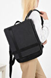 Kadın Sırt Çantası 35*22 Cm Kanvas Kumaş Laptop Bölmeli Business Sırt Çantası Okul Çantası Mega Bag