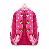 İlkokul Çantası 3'lü Takım Beslenme Çantası Kalemlik 42*30 Cm Kız Çocuk Okul Çantası Minie