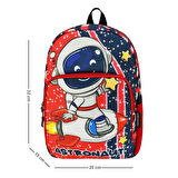 Anaokulu Sırt Çantası Astronot Kreş Erkek Çocuk Çantası Nasa 32*25 Cm 