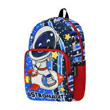 Anaokulu Sırt Çantası Astronot Kreş Erkek Çocuk Çantası Nasa 32*25 Cm 