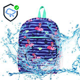Anaokulu Sırt Çantası Flamingo Baskılı Kreş Kız Çocuk Çantası 32*25 Cm 