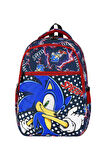 İlkokul Çantası Sonic 2'li Set 40*30 Cm Beslenme Çantası Ortopedik Sırt Çantası Erkek Çocuk