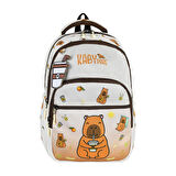 Unisex İlkokul Çantası Caby Para 3'lü Set 40*30 Cm Beslenme Çantası Kalem Kutusu Ortopedik KabyPare
