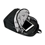 Unisex Lise Sırt Çantası Ortaokul Sırt Çantası 47*32 Cm Cüzdan-Anahtarlık Hediyeli 