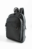 Unisex Sırt Çantası 38*24 Cm Suni Deri Laptop Bölmeli Business Evrak Çantası Mega Bag