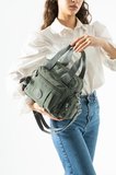 Omuz Çantası Çapraz Uzun Askılı Çok Cepli 30*25 Cm Yağmur Geçirmez Klinkır Kumaş Kol Çantası