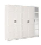 ÇAKIL MDF 5 Kapılı 2 Çekmeceli Gardrop Elbise Dolabı 200x53x216cm