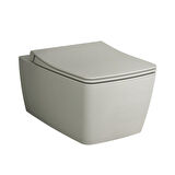 VitrA Metropole 7672B020-0559 Rim-ex Asma Klozet, 56 cm, Mat Bej
