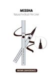 İnce Fırça Uçlu Kalem Eyeliner Natural Fix Brush Pen Liner (Brown)