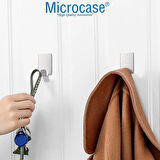 Microcase Güçlü Yapışkanlı Metal Banyo Mutfak Eşya Havlu Vb Ürün Askılığı AL4468 - 1 Adet Gümüş